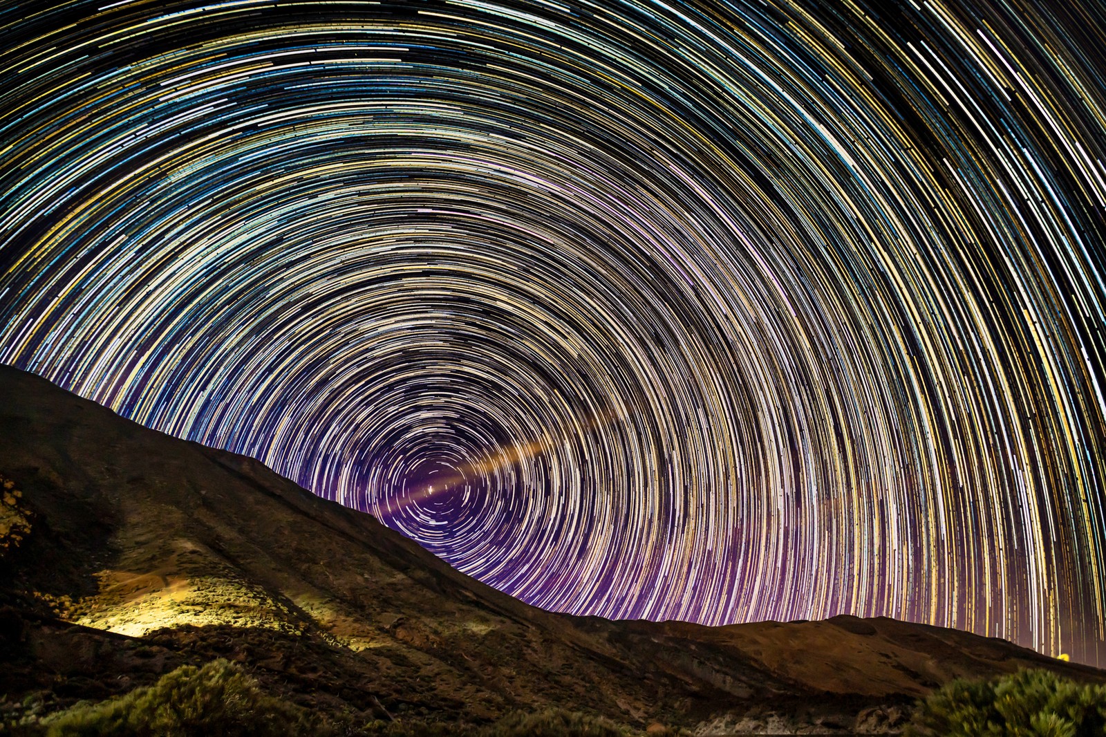 Star Trails, El Teide